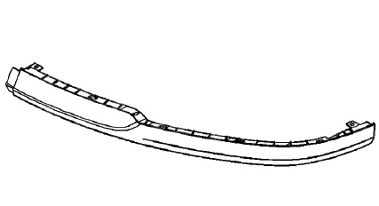 Spojler lewy zderzaka przedniego ASTRA H (3D)(czarny)